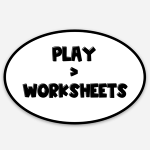 Play > Worksheet Oval Sticker