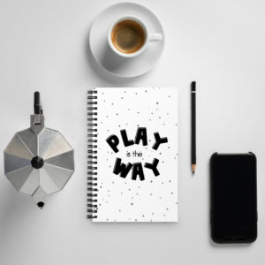Play is the Way Black Dot Notebook